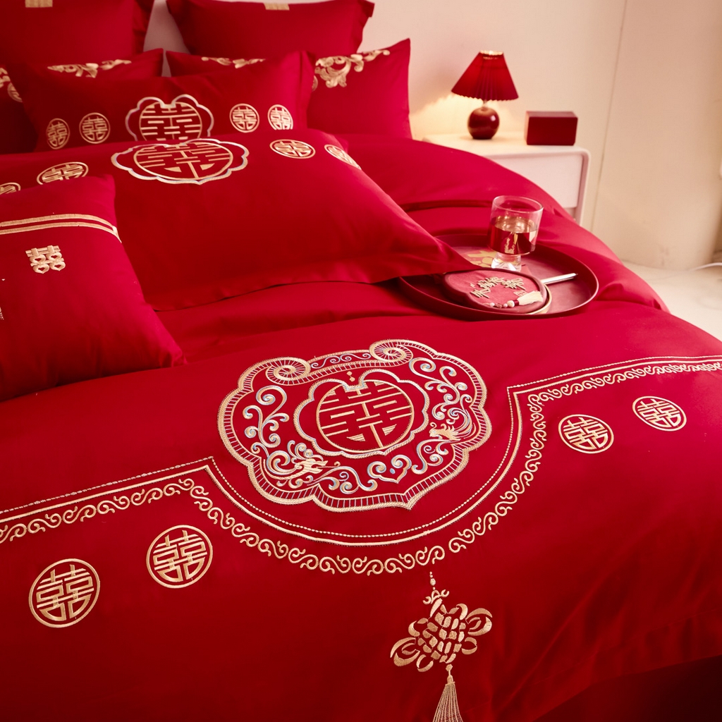 91家纺网 家纺一手货源 找家纺 东方合美（原：皇家传奇） 2025新款婚庆小红书化纤系列二 如意