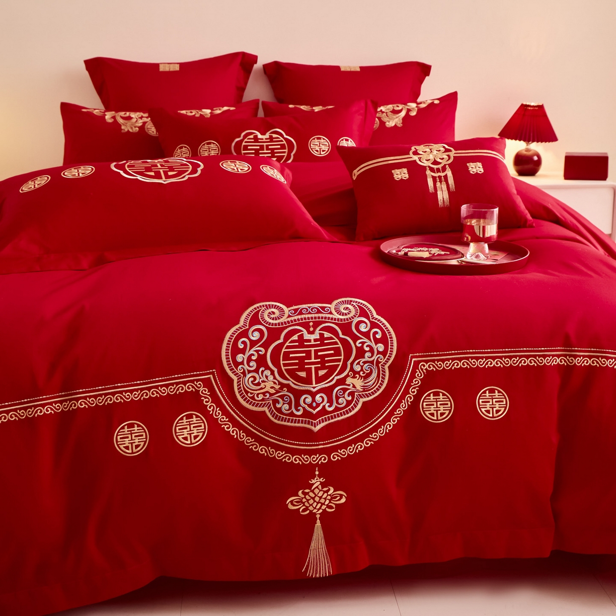 91家纺网 家纺一手货源 找家纺 东方合美（原：皇家传奇） 2025新款婚庆小红书化纤系列二 如意