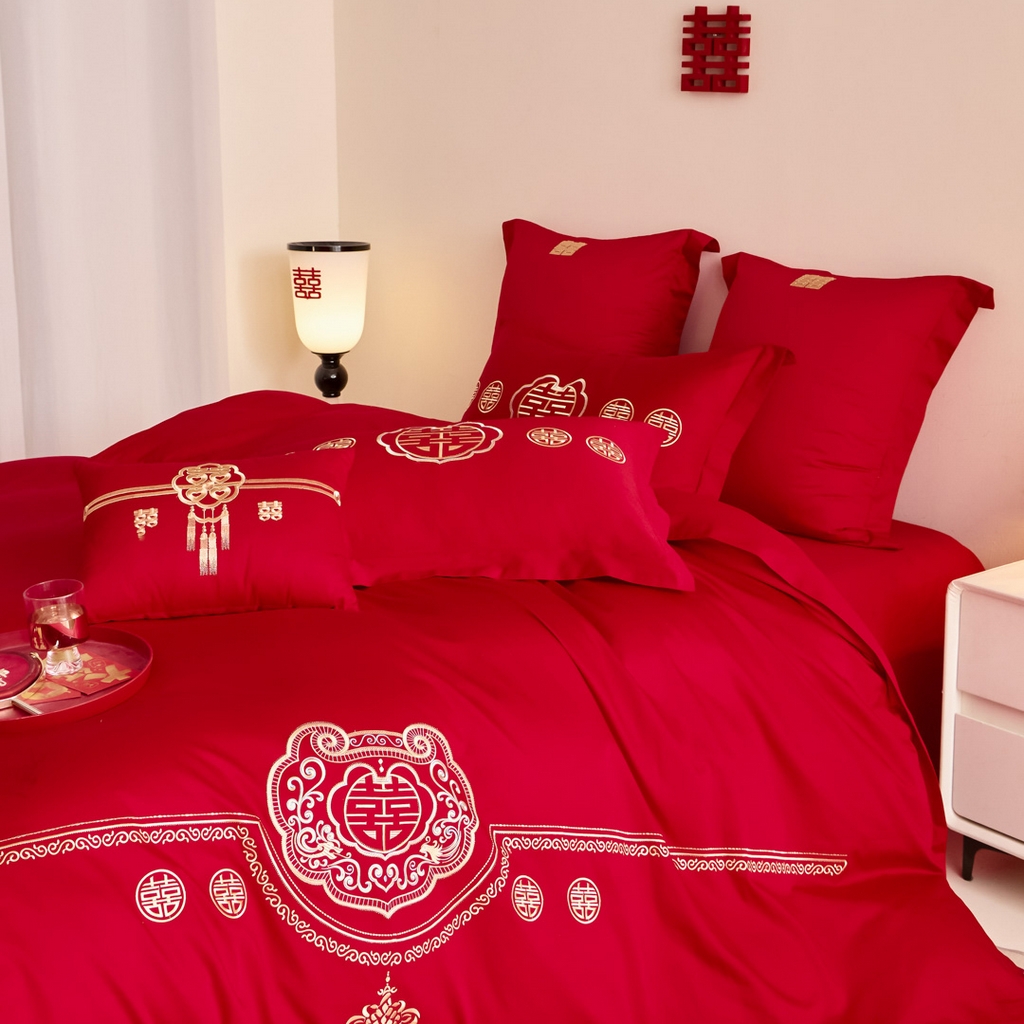 91家纺网 家纺一手货源 找家纺 东方合美（原：皇家传奇） 2025新款婚庆小红书化纤系列二 如意