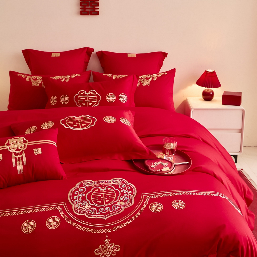 91家纺网 家纺一手货源 找家纺 东方合美（原：皇家传奇） 2025新款婚庆小红书化纤系列二 如意