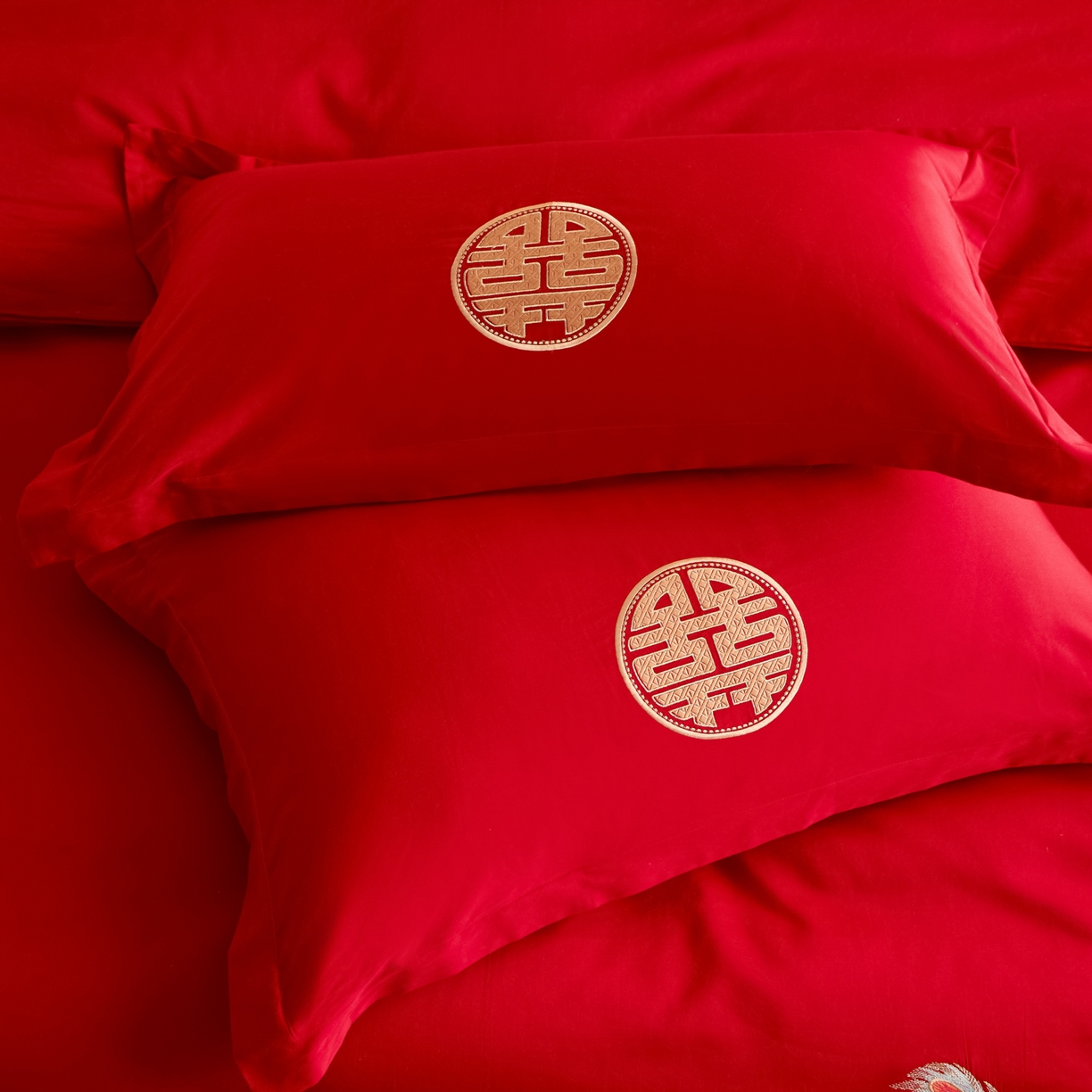 91家纺网 家纺一手货源 找家纺 东方合美（原：皇家传奇） 2025新款婚庆小红书化纤系列二 欢龙喜凤