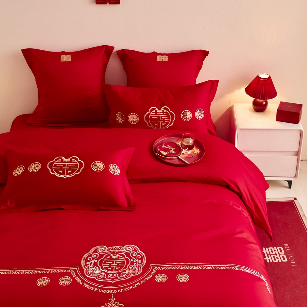 91家纺网 家纺一手货源 找家纺 东方合美（原：皇家传奇） 2025新款婚庆小红书化纤系列二 如意