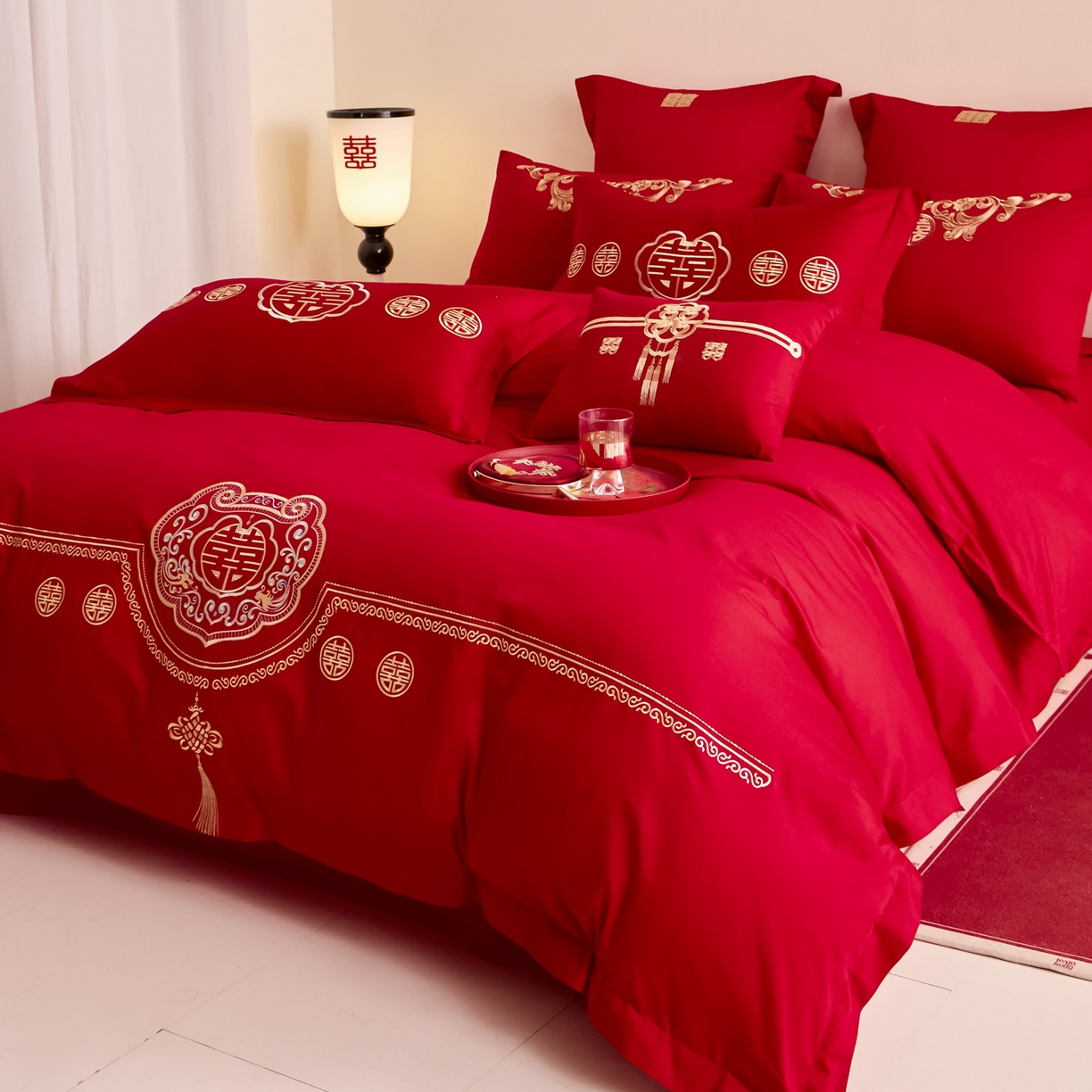 91家纺网 家纺一手货源 找家纺 东方合美（原：皇家传奇） 2025新款婚庆小红书化纤系列二 如意