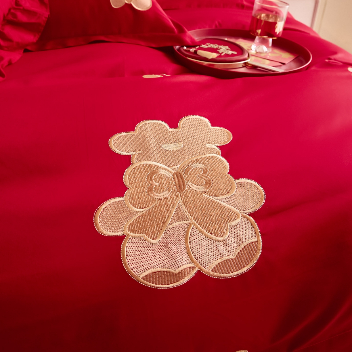 91家纺网 家纺一手货源 找家纺 东方合美（原：皇家传奇） 2025新款婚庆小红书化纤系列二 可爱