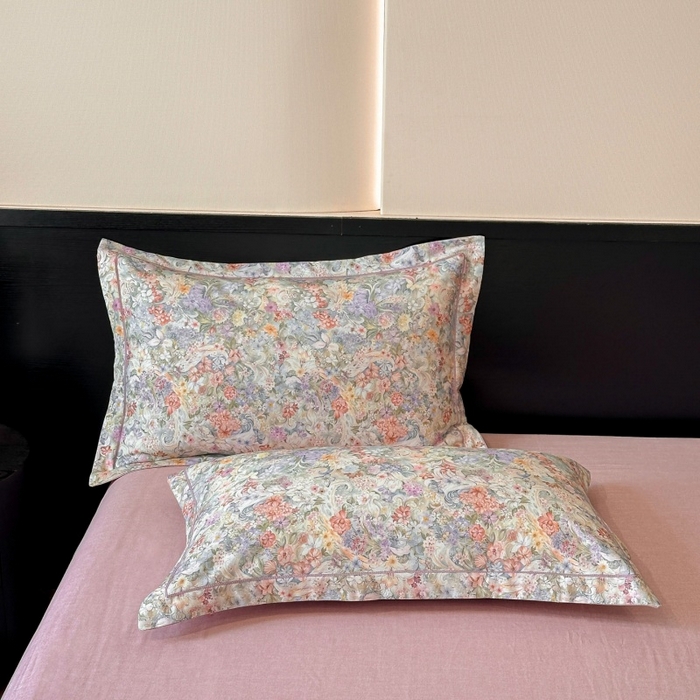 91家纺网 家纺一手货源 找家纺 海洋家纺 2025新款100%全棉磨毛数码印花四件套加厚全棉四件套-提供买家秀 琳岚 粉