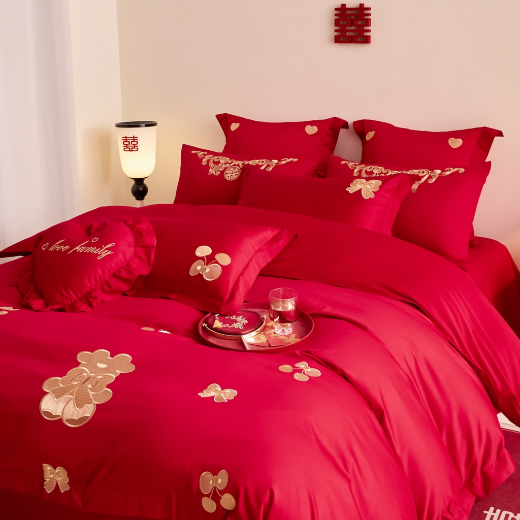 91家纺网 家纺一手货源 找家纺 东方合美（原：皇家传奇） 2025新款婚庆小红书化纤系列二 可爱