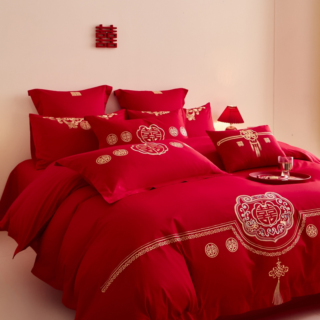 91家纺网 家纺一手货源 找家纺 东方合美（原：皇家传奇） 2025新款婚庆小红书化纤系列二 如意