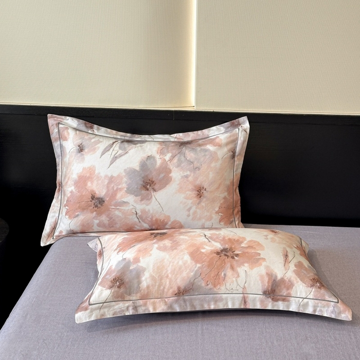 91家纺网 家纺一手货源 找家纺 海洋家纺 2025新款100%全棉磨毛数码印花四件套加厚全棉四件套-提供买家秀 梦萦 红