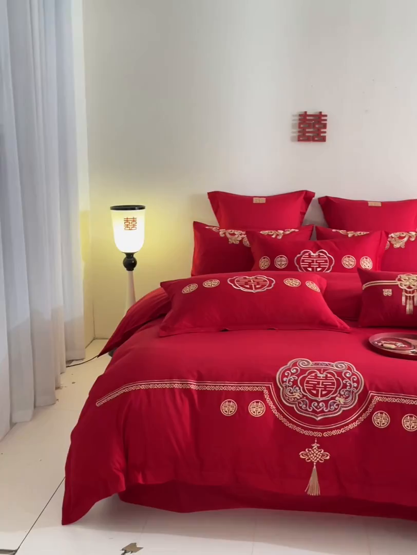 91家纺网 家纺一手货源 找家纺 东方合美（原：皇家传奇） 2025新款婚庆小红书化纤系列二 如意