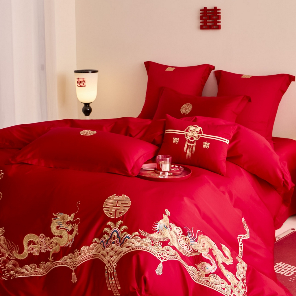 91家纺网 家纺一手货源 找家纺 东方合美（原：皇家传奇） 2025新款婚庆小红书化纤系列二 幸福约定