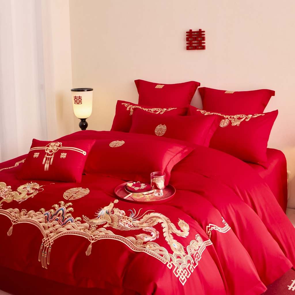 91家纺网 家纺一手货源 找家纺 东方合美（原：皇家传奇） 2025新款婚庆小红书化纤系列二 幸福约定