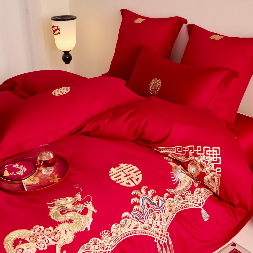 91家纺网 家纺一手货源 找家纺 东方合美（原：皇家传奇） 2025新款婚庆小红书化纤系列二 幸福约定