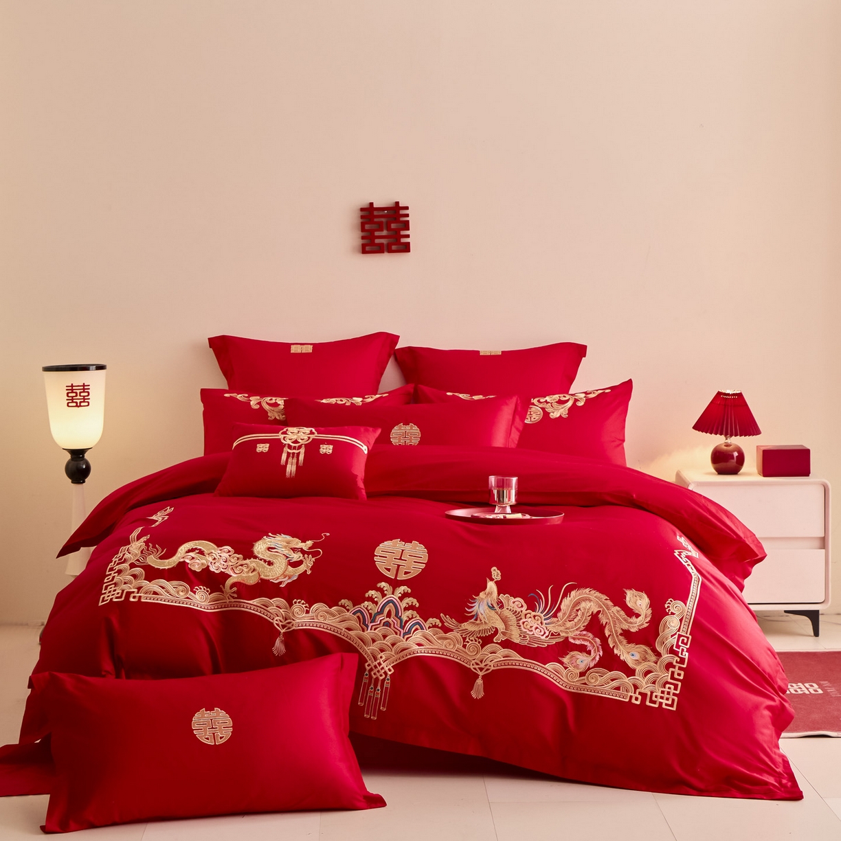 91家纺网 家纺一手货源 找家纺 东方合美（原：皇家传奇） 2025新款婚庆小红书化纤系列二 幸福约定