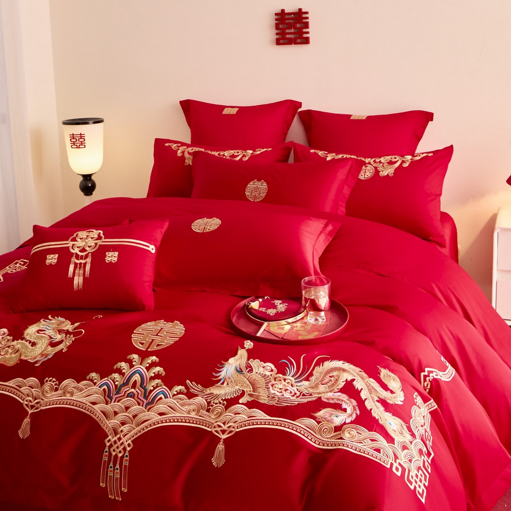 91家纺网 家纺一手货源 找家纺 东方合美（原：皇家传奇） 2025新款婚庆小红书化纤系列二 幸福约定