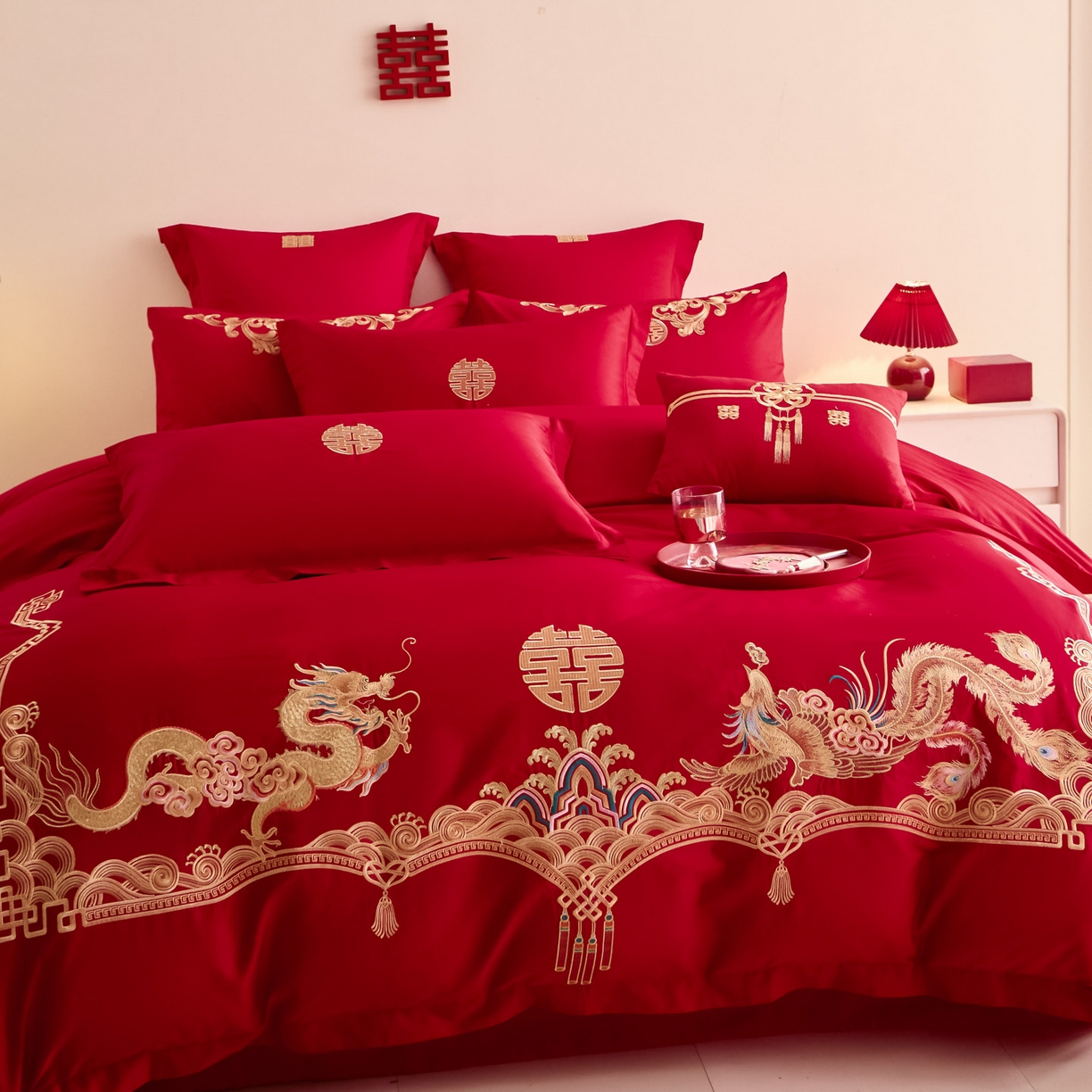 91家纺网 家纺一手货源 找家纺 东方合美（原：皇家传奇） 2025新款婚庆小红书化纤系列二 幸福约定