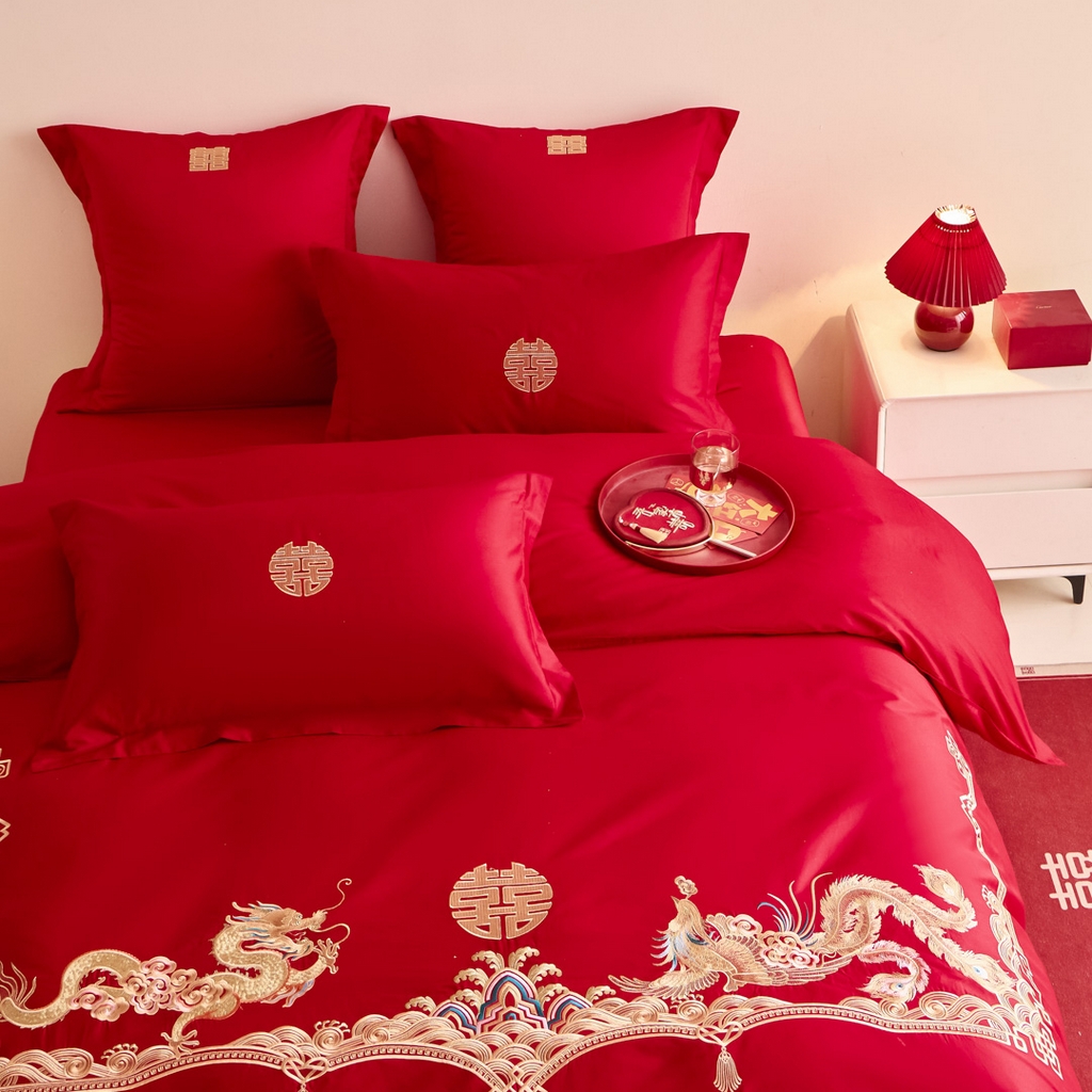 91家纺网 家纺一手货源 找家纺 东方合美（原：皇家传奇） 2025新款婚庆小红书化纤系列二 幸福约定