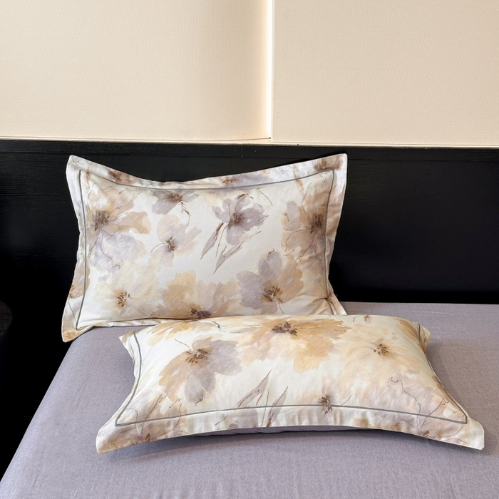 91家纺网 家纺一手货源 找家纺 海洋家纺 2025新款100%全棉磨毛数码印花四件套加厚全棉四件套-提供买家秀 梦萦 黄