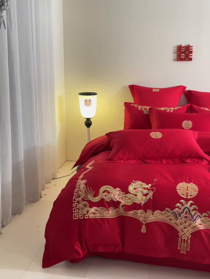 91家纺网 家纺一手货源 找家纺 东方合美（原：皇家传奇） 2025新款婚庆小红书化纤系列二 幸福约定