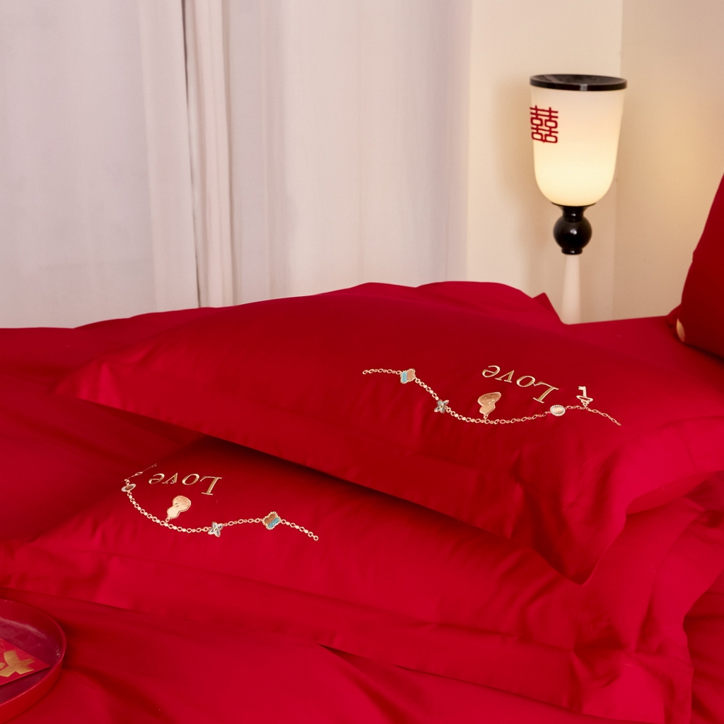 91家纺网 家纺一手货源 找家纺 东方合美（原：皇家传奇） 2025新款婚庆小红书化纤系列二 浪漫相随