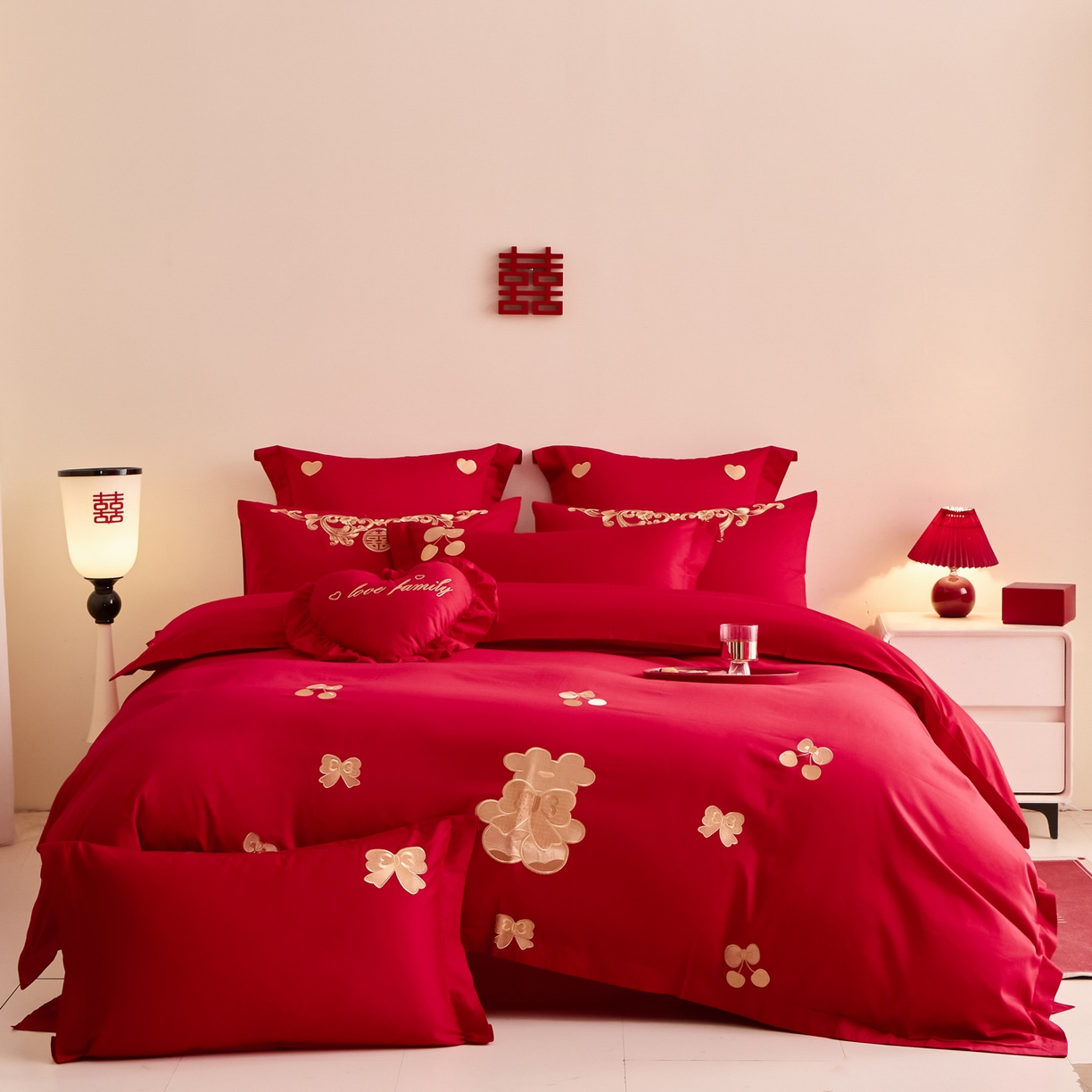 91家纺网 家纺一手货源 找家纺 东方合美（原：皇家传奇） 2025新款婚庆小红书化纤系列二 可爱