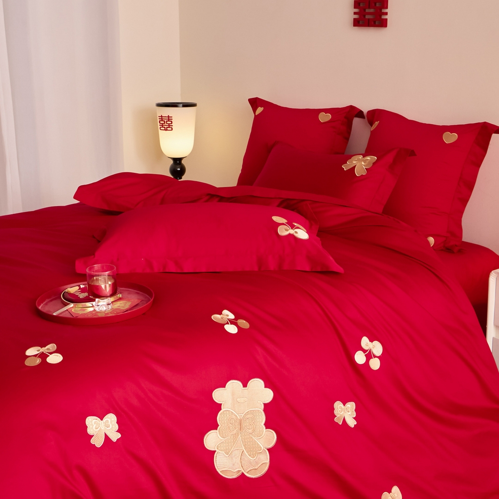 91家纺网 家纺一手货源 找家纺 东方合美（原：皇家传奇） 2025新款婚庆小红书化纤系列二 可爱