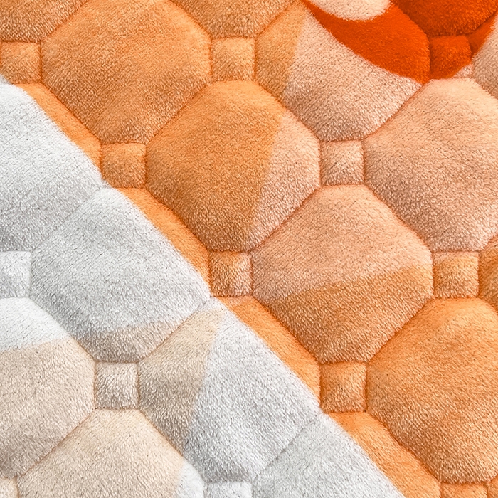 91家纺网 家纺一手货源 找家纺 徕米家居 2025新款牛奶绒加棉床盖品床盖单件单床盖 大版喷火龙