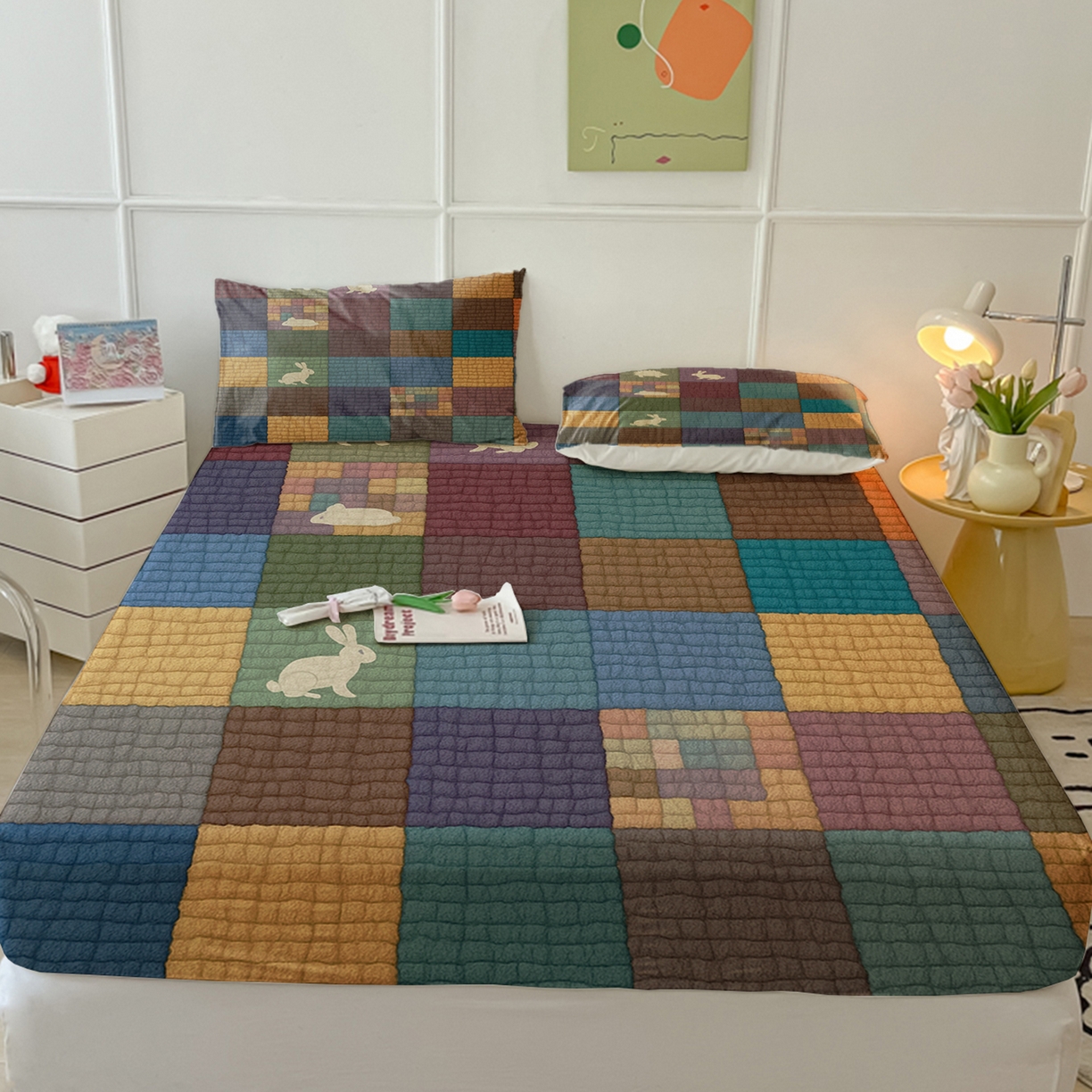 91家纺网 家纺一手货源 找家纺 （总）轩贝雅 2025新款跨境Pod工厂床笠单件床垫保护套保护罩-第一批