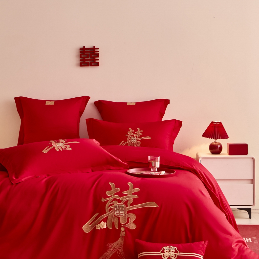 91家纺网 家纺一手货源 找家纺 （总）东方合美（原：皇家传奇） 2025新款婚庆小红书化纤系列二