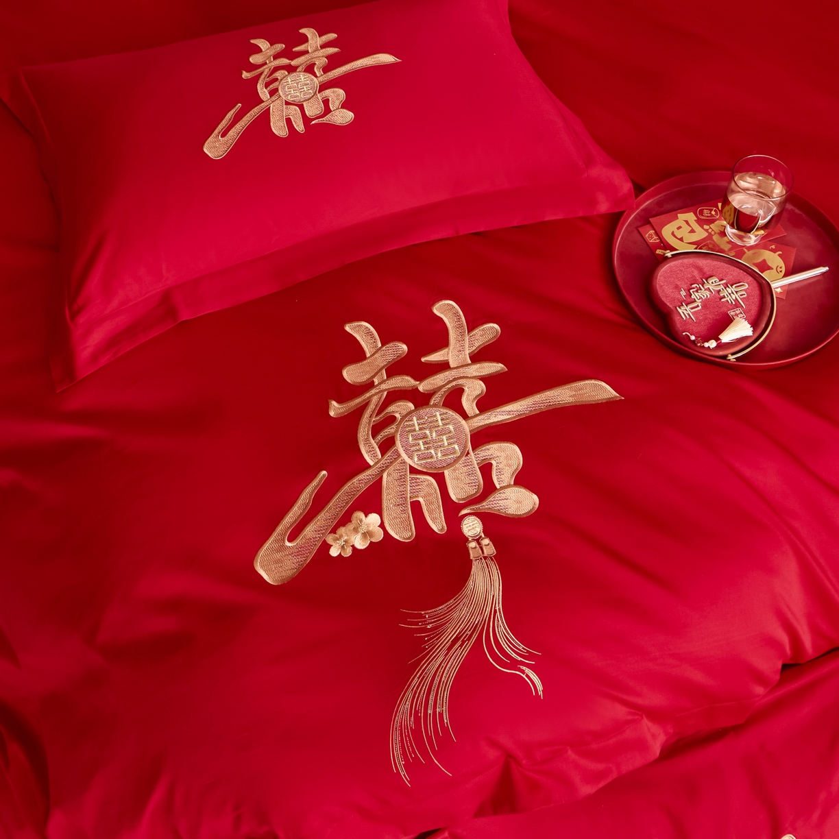 91家纺网 家纺一手货源 找家纺 （总）东方合美（原：皇家传奇） 2025新款婚庆小红书化纤系列二