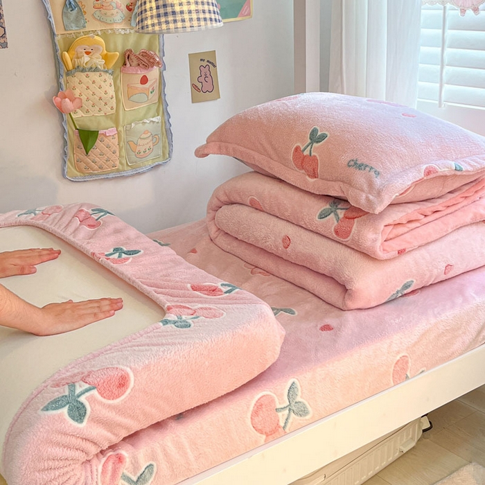 91家纺网 家纺一手货源 找家纺 （总）川悦生活 2025新款雪花绒宿舍单床笠