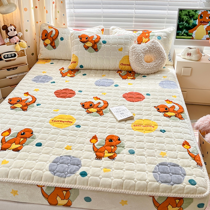 91家纺网 家纺一手货源 找家纺 （总）徕米家居 2025新款牛奶绒加棉床笠单品床笠单件单床笠