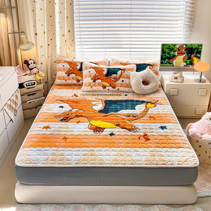 91家纺网 家纺一手货源 找家纺 （总）徕米家居 2025新款牛奶绒加棉床笠单品床笠单件单床笠