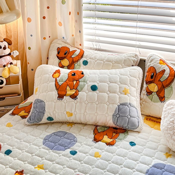 91家纺网 家纺一手货源 找家纺 （总）徕米家居 2025新款牛奶绒加棉床笠单品床笠单件单床笠