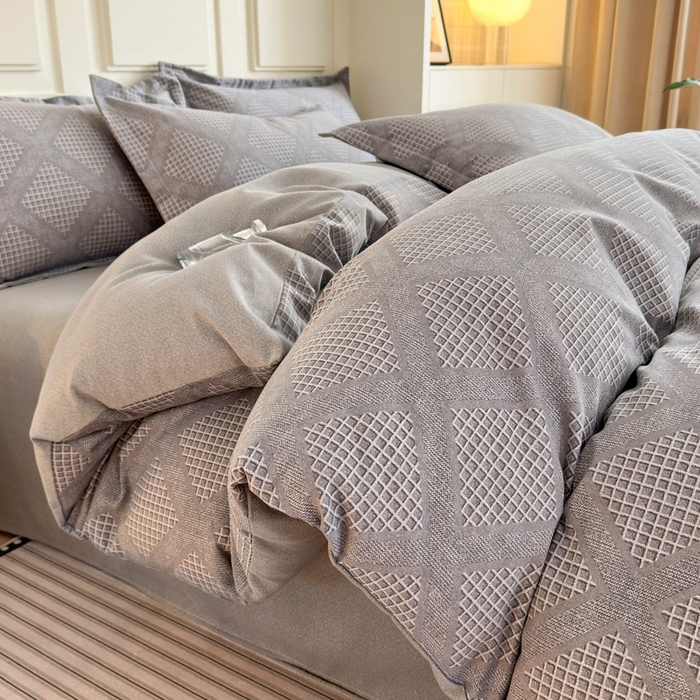 91家纺网 家纺一手货源 找家纺 （总）典曼家纺 2025新款原棉加厚磨毛印花四件套