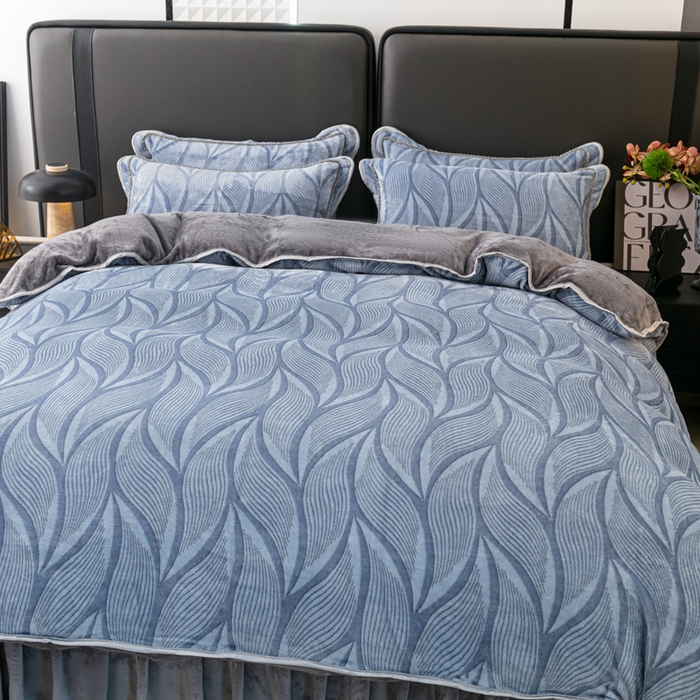 91家纺网 家纺一手货源 找家纺 （总）栩裕 2025新款7斤重牛奶金貂绒印花牛奶绒四件套