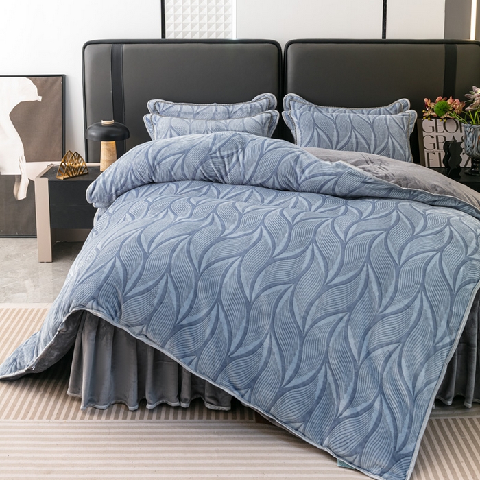 91家纺网 家纺一手货源 找家纺 （总）栩裕 2025新款7斤重牛奶金貂绒印花牛奶绒四件套