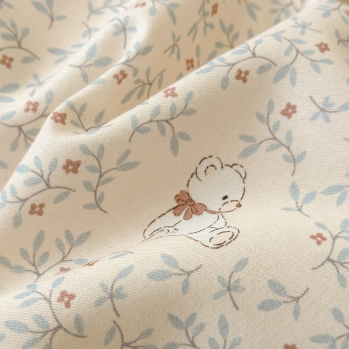 91家纺网 家纺一手货源 找家纺 典曼家纺 2025新款原棉加厚磨毛印花四件套 麦琪熊