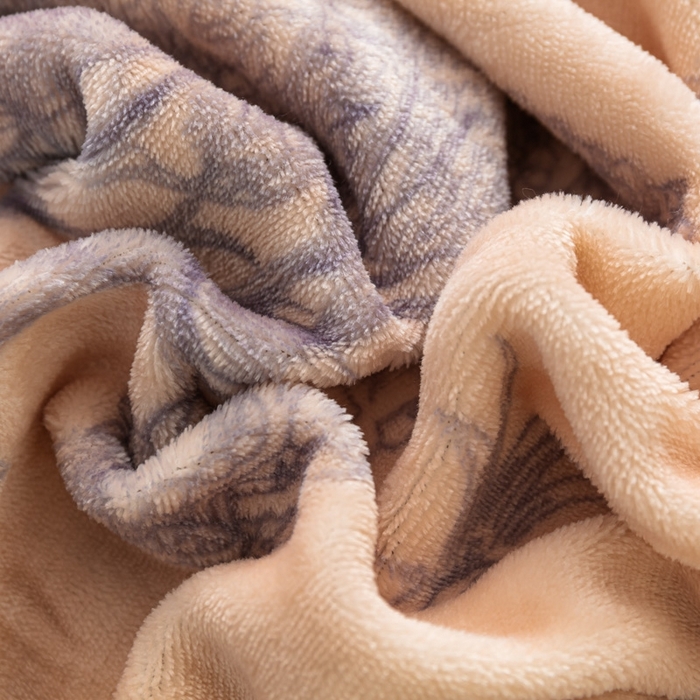 91家纺网 家纺一手货源 找家纺 栩裕 2025新款7斤重牛奶金貂绒印花牛奶绒四件套 爱在深秋