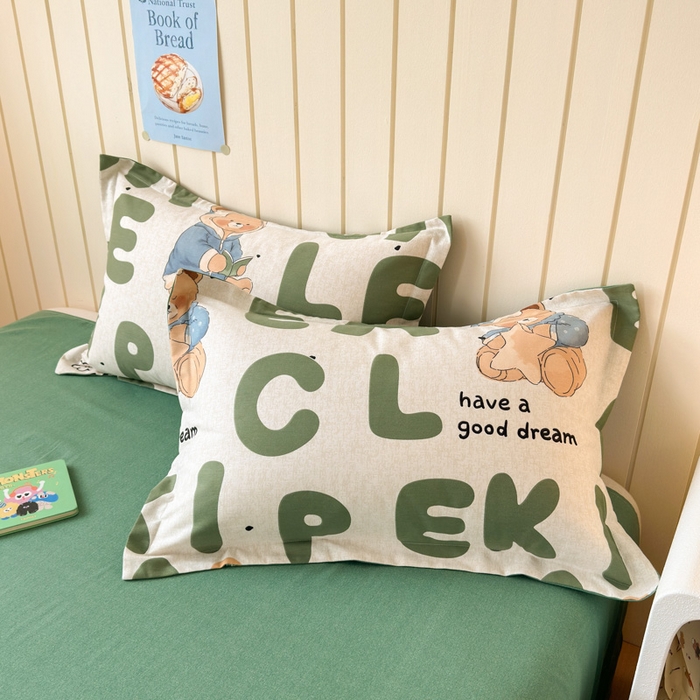 91家纺网 家纺一手货源 找家纺 典曼家纺 2025新款原棉加厚磨毛印花四件套 梦游记