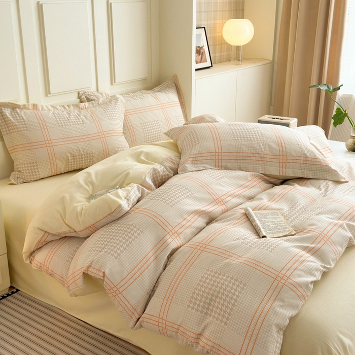 91家纺网 家纺一手货源 找家纺 典曼家纺 2025新款原棉加厚磨毛印花四件套 塔维尔（米）