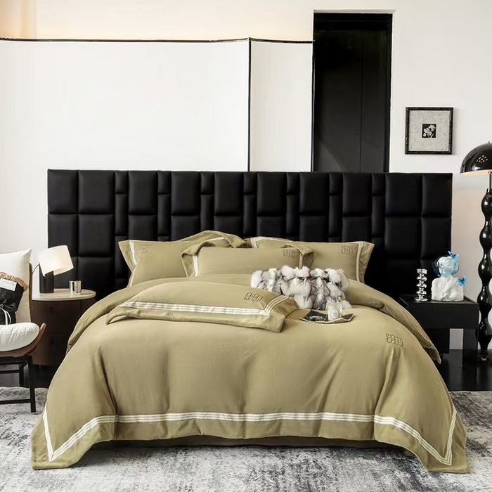 91家纺网 家纺一手货源 找家纺 （总）席之家 席之家 2025新款280克全消光刺绣牛奶绒四件套