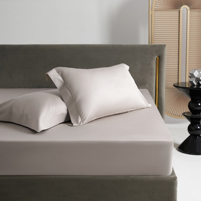 91家纺网 家纺一手货源 找家纺 柔觉家纺 柔系列A类100支长绒棉单品枕套 卡布其