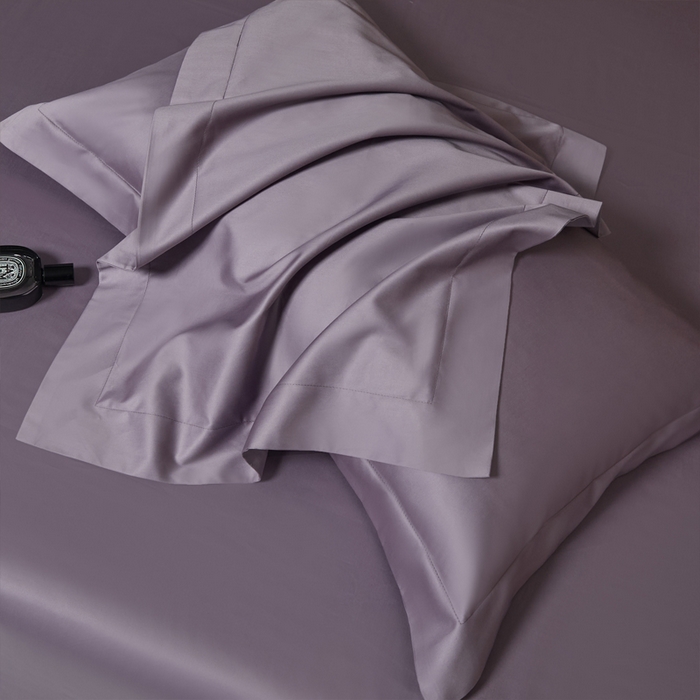 91家纺网 家纺一手货源 找家纺 柔觉家纺 柔系列A类100支长绒棉单品枕套 蔷薇紫