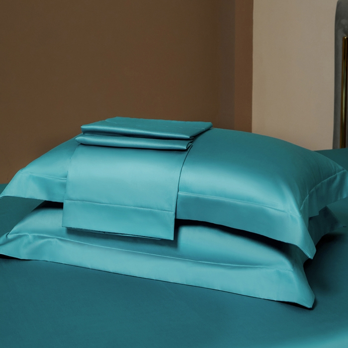 柔觉家纺 柔系列A类100支长绒棉单品枕套 迈阿密兰