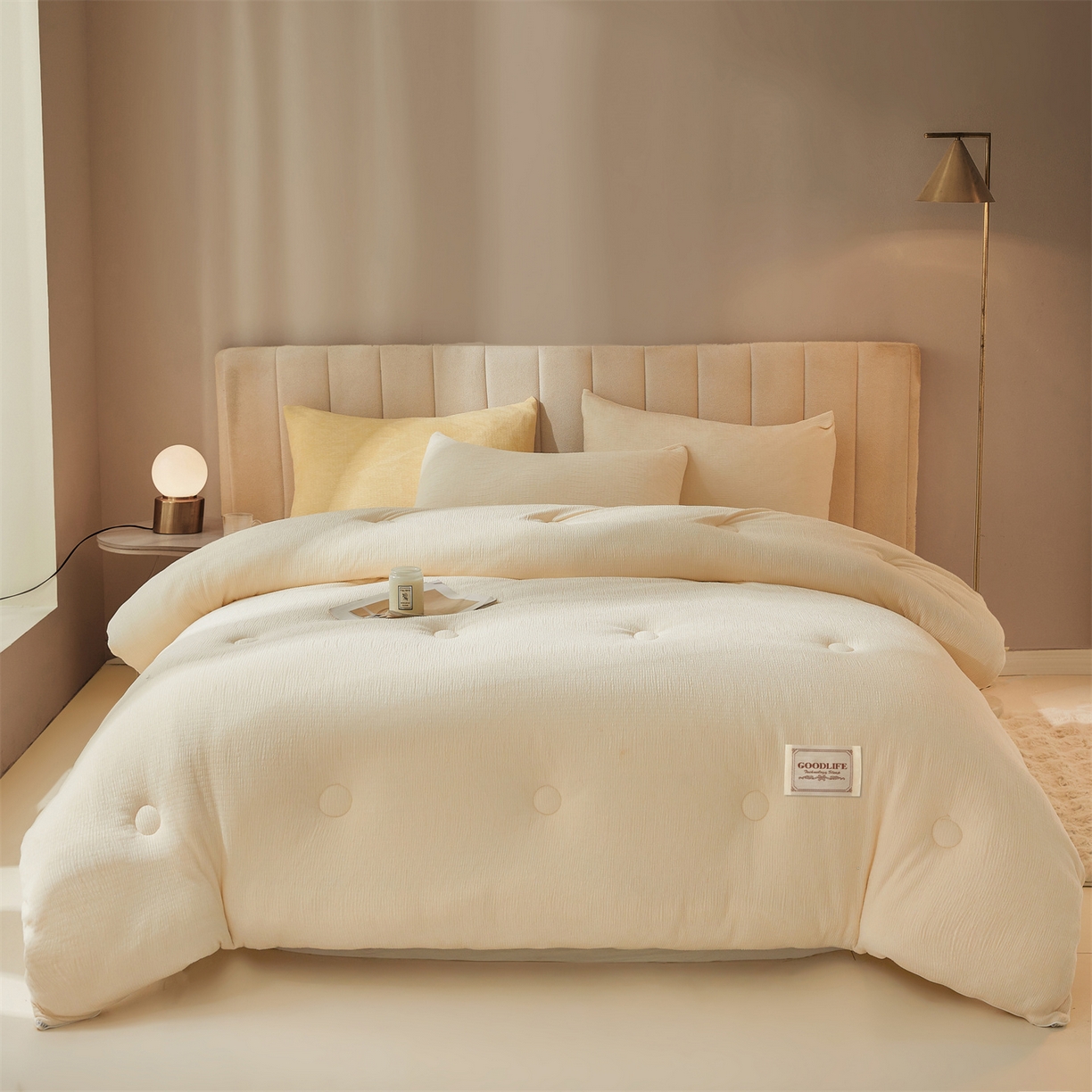 91家纺网 家纺一手货源 找家纺 （总）雯豆家纺 2025秋冬新款加厚皱皱绒被子冬被高档被芯双人单人被子