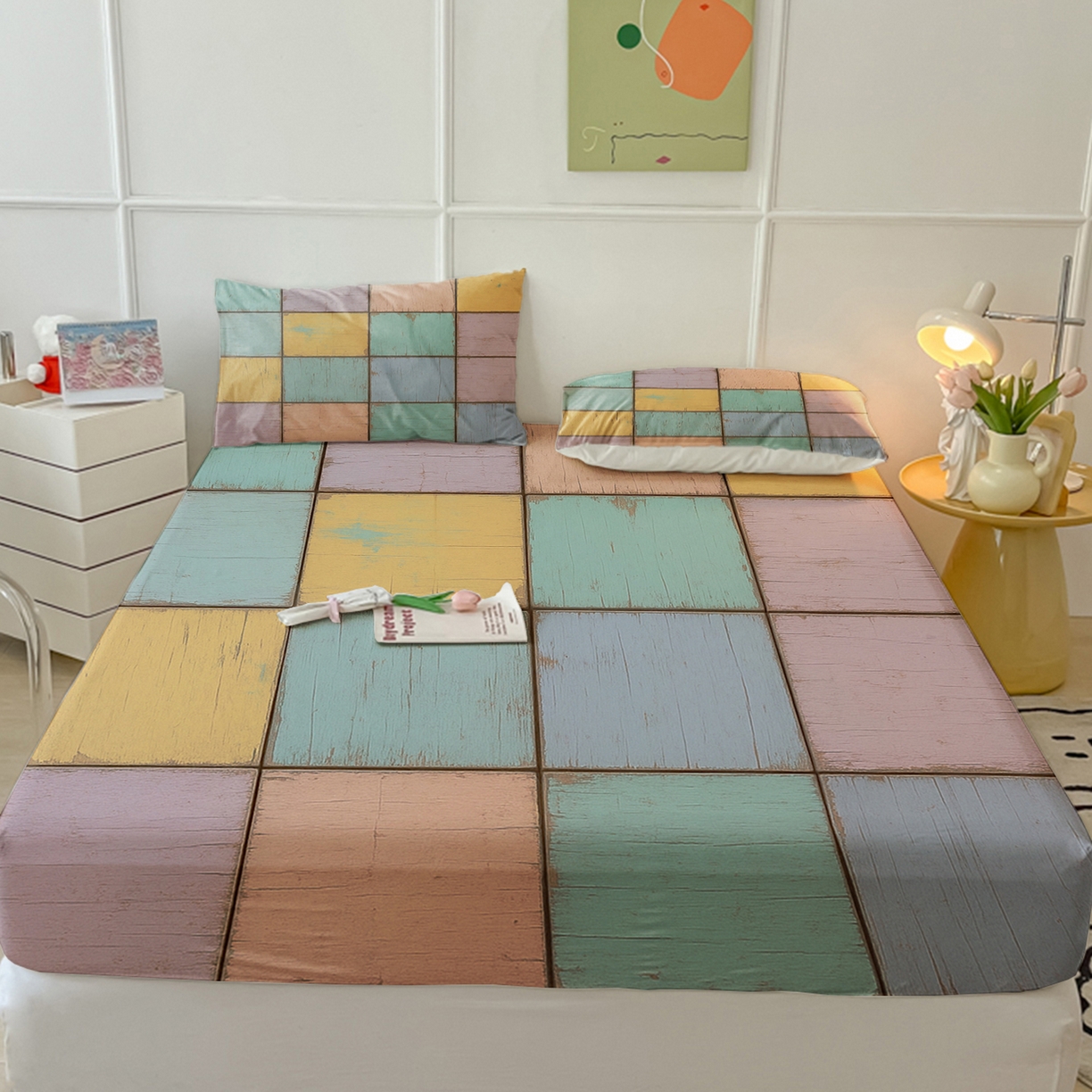 91家纺网 家纺一手货源 找家纺 （总）轩贝雅 2025新款跨境Pod工厂床笠单件床垫保护套保护罩-第三批