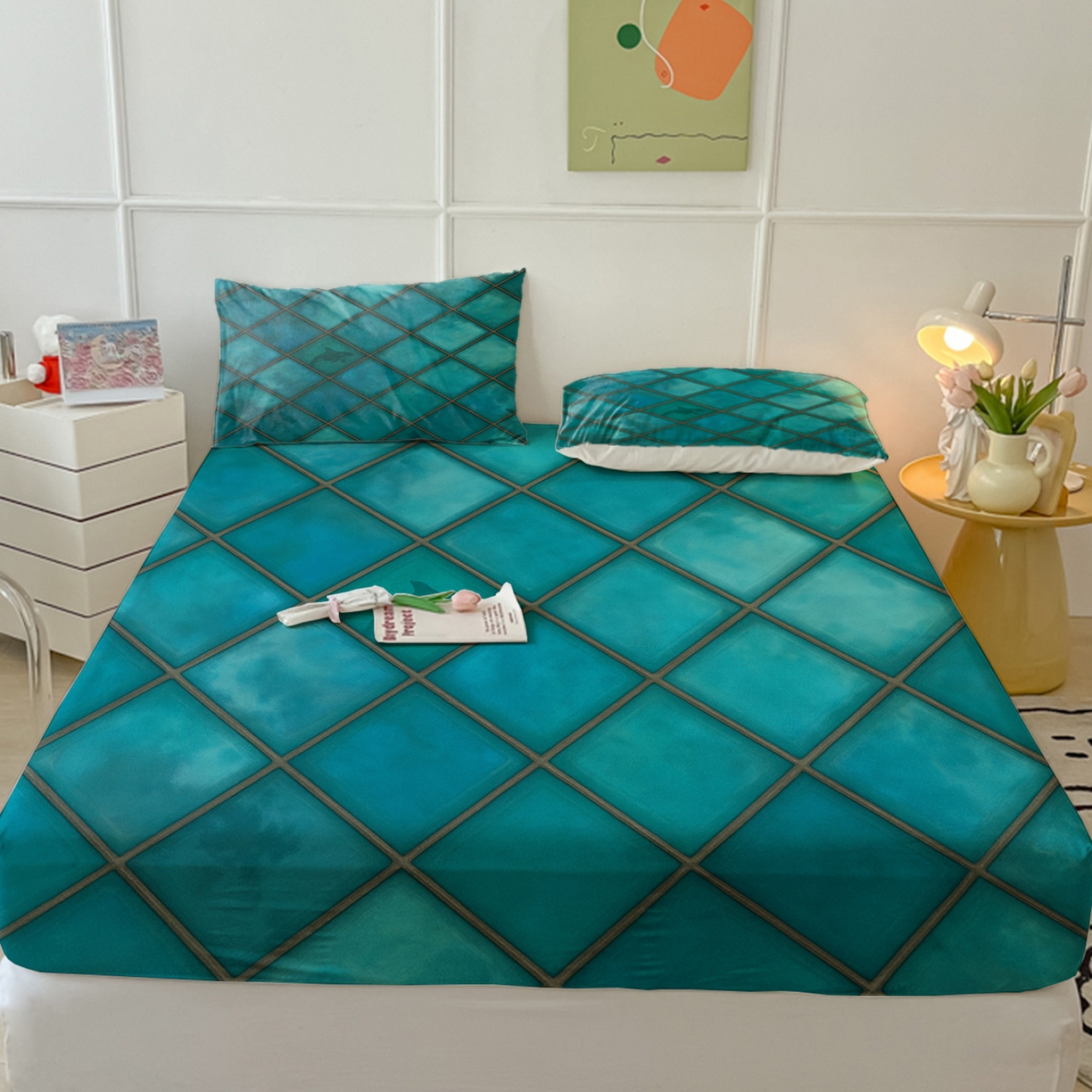 91家纺网 家纺一手货源 找家纺 （总）轩贝雅 2025新款跨境Pod工厂床笠单件床垫保护套保护罩-第三批