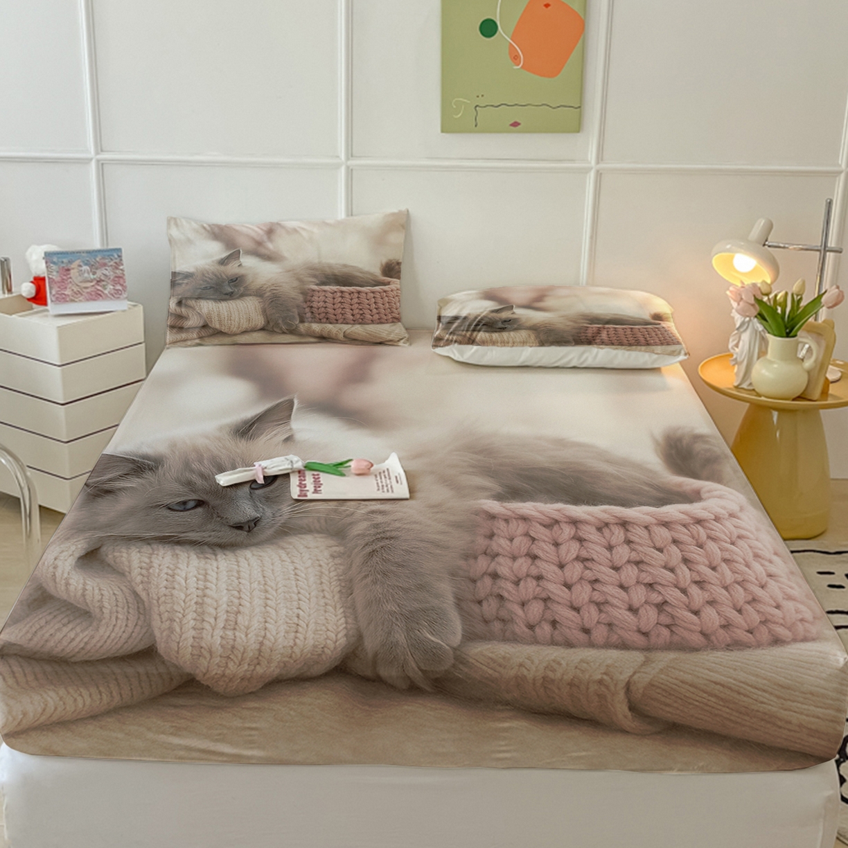 91家纺网 家纺一手货源 找家纺 （总）轩贝雅 2025新款跨境Pod工厂床笠单件床垫保护套保护罩-第三批