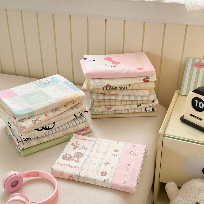 91家纺网 家纺一手货源 找家纺 典曼家纺 2025新款40支学生季卡通印花床单单床单床单单件 组合图仅供展示不可下单