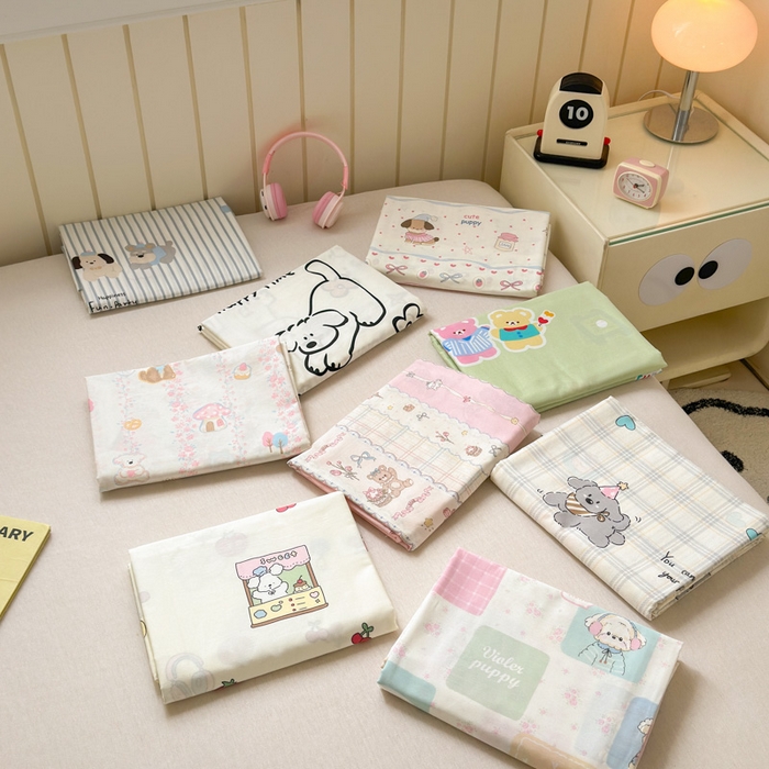 91家纺网 家纺一手货源 找家纺 典曼家纺 2025新款40支学生季卡通印花床单单床单床单单件 组合图仅供展示不可下单